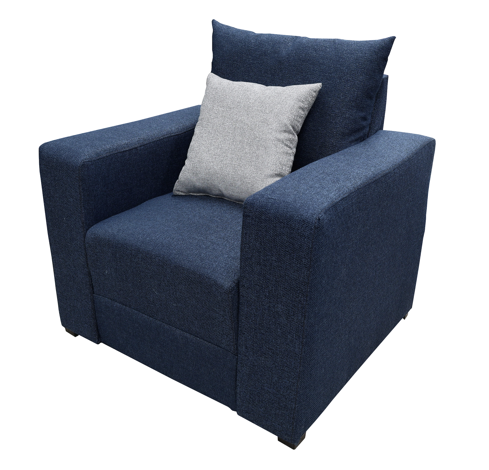 Sillon El Bazar Store Miami Lino Azul marino 1 Plaza, Modular, Moderno, Sala