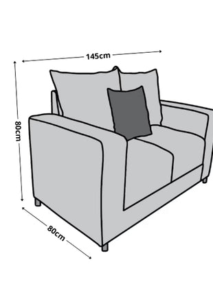 Sala Modular 3-2-1 El Bazar Store Miami, Sofa, Love seat y sillon
