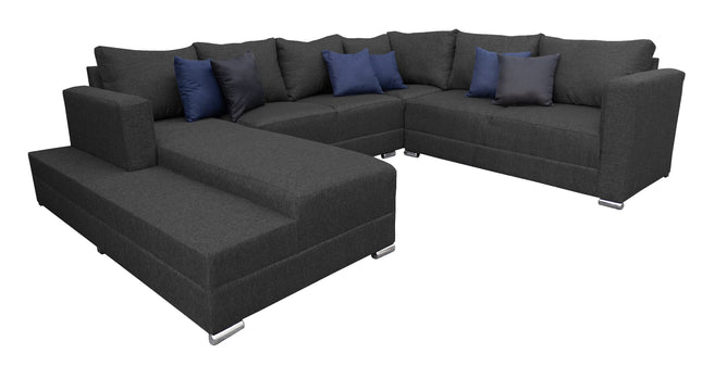 Sala Corbel Esquinera en "U" Lino 200x315x255 cm 4 salas en 1 El Bazar Store