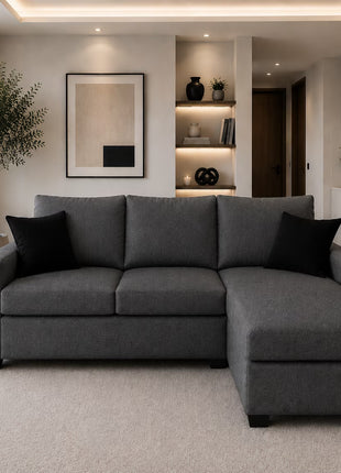 Sala Esquinera El Bazar Store Denver, 200x140 cm, Lado derecho e Izquierdo, Lino nacional, Sofa