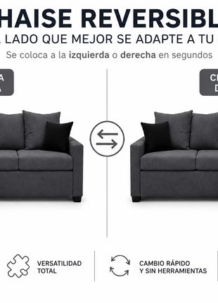 Sala Esquinera El Bazar Store Ares 215x165 cm Lino nacional