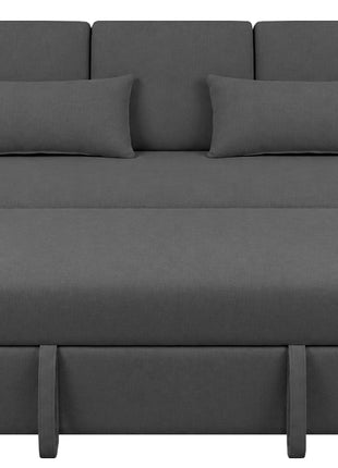 Sofá Cama El Bazar Store Luciana Lino Cama Extensible Respaldo Abatible Portavasos
