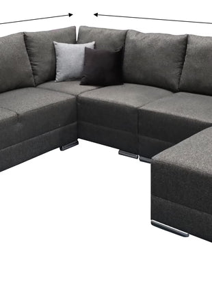 Sala Esquinera Modular El Bazar Store Artemis 230x300 cm, Derecha ó Izquierda, Tela Lino nacional