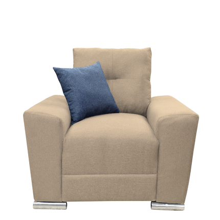 Sala Modular 3-2-1 El Bazar Store Suecia Beige, Sofa, Love seat y sillon