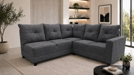 Sala Esquinera El Bazar Store Loki 200x215 cm, Tela Lino nacional, Modular