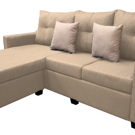 Sala Esquinera El Bazar Store Hermes Beige 225x165 cm, Lado Izquierdo y derecho, Lino nacional