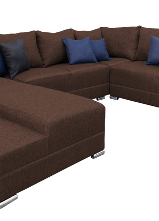 Sala Corbel - Esquinera en "U" Chocolate, 200x315x255 cm, 4 salas en 1, El Bazar Store