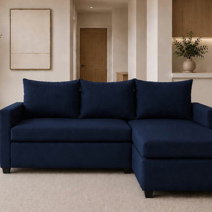 Sala Esquinera Modular El Bazar Store Vancouver 175x130 cm Sofa Lado derecho ó izquierdo Económica, Tela Lino