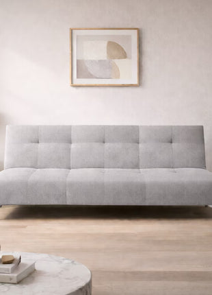 Sofá Cama Reclinable Vegas terciopelo Rosa, Futon 3 Posiciones, El Bazar Store