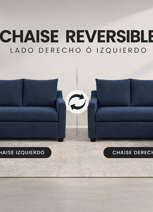 Sala Esquinera Modular El Bazar Store Montreal Lino 175x130 cm Lado Izquierdo ó Drecho