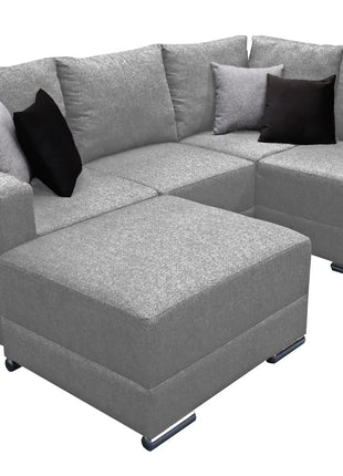 Sala Esquinera Modular El Bazar Store Artemis 230x300 cm, Derecha ó Izquierda, Tela Lino nacional