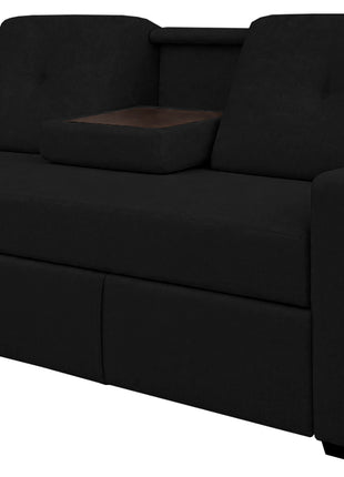 Sofá Cama El Bazar Store Grace Lino Cama Extensible Respaldo Abatible Portavasos en Brazos