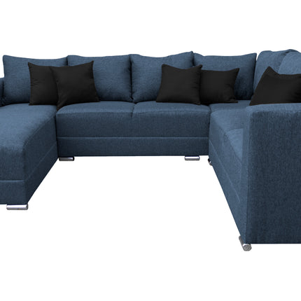 Sala Corbel - Esquinera en "U" Azul Marino, 200x315x255 cm, 4 salas en 1, El Bazar Store