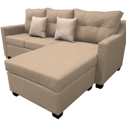 Sala Esquinera El Bazar Store Hermes Beige 225x165 cm, Lado Izquierdo y derecho, Lino nacional
