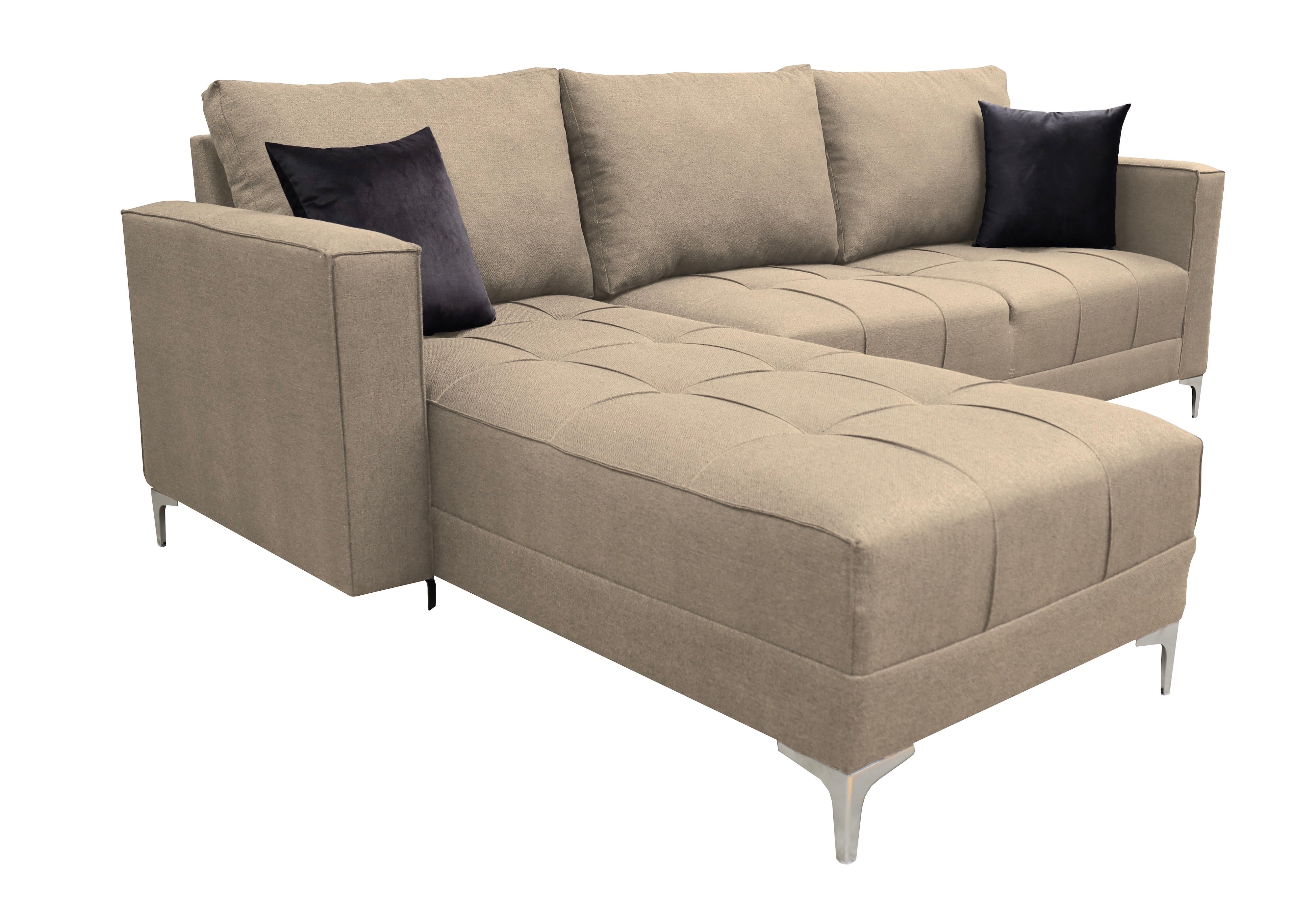 Sala Esquinera El Bazar Store Interlaken Beige 280X180 cm, Tela Lino nacional, Modular