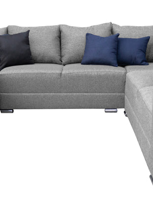 Sala Corbel - Esquinera en "U" Plata, 200x315x255 cm, 4 salas en 1, El Bazar Store