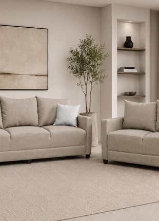 Sala Modular 3-2 El Bazar Store Atlanta Lino nacional Sofá Love seat