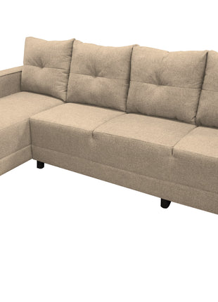 Sala Esquinera El Bazar Store Freya 275x160 cm, Tela Lino nacional, Modular