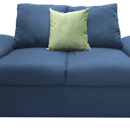 Love seat El Bazar Store Islandia Lino Azul marino 2 plazas, Modular, Moderno, Sala