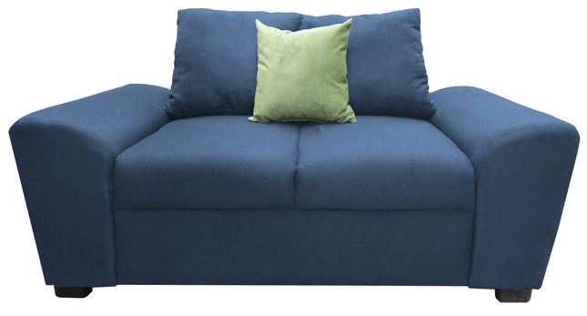 Love seat El Bazar Store Islandia Lino Azul marino 2 plazas, Modular, Moderno, Sala