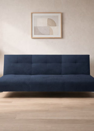 Sofá Cama Reclinable Vegas terciopelo Rosa, Futon 3 Posiciones, El Bazar Store