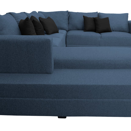 Sala Corbel - Esquinera en "U" Azul Marino, 200x315x255 cm, 4 salas en 1, El Bazar Store