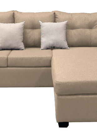 Sala Esquinera El Bazar Store Hermes Beige 225x165 cm, Lado Izquierdo y derecho, Lino nacional