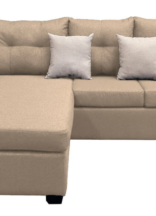 Sala Esquinera El Bazar Store Hermes Beige 225x165 cm, Lado Izquierdo y derecho, Lino nacional