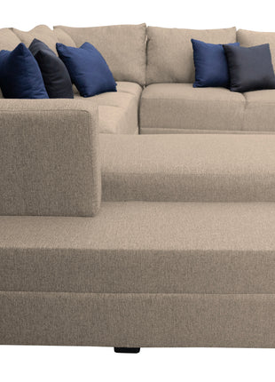 Sala Corbel - Esquinera en "U" Beige, 200x315x255 cm, 4 salas en 1, El Bazar Store