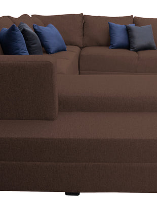 Sala Corbel - Esquinera en "U" Chocolate, 200x315x255 cm, 4 salas en 1, El Bazar Store