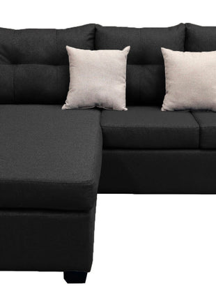 Sala Esquinera El Bazar Store Gris Oxford Hermes 225x165 cm, Lado Izquierdo y derecho, Lino nacional