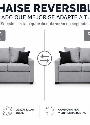 Sala Esquinera El Bazar Store Ares 215x165 cm Lino nacional