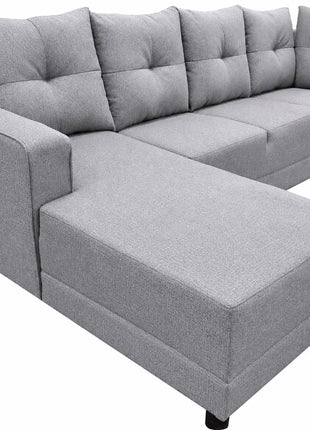Sala Esquinera El Bazar Store Freya 275x160 cm, Tela Lino nacional, Modular