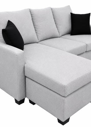 Sala Esquinera El Bazar Store Denver, 200x140 cm, Lado derecho e Izquierdo, Lino nacional, Sofa