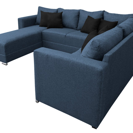 Sala Corbel - Esquinera en "U" Azul Marino, 200x315x255 cm, 4 salas en 1, El Bazar Store