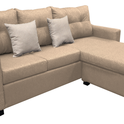 Sala Esquinera El Bazar Store Hermes Beige 225x165 cm, Lado Izquierdo y derecho, Lino nacional