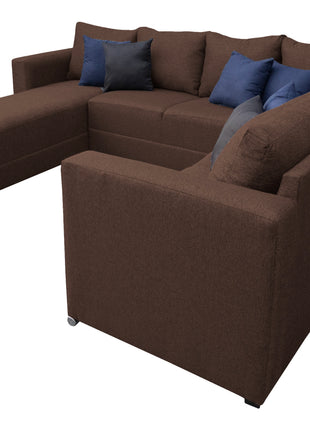 Sala Corbel - Esquinera en "U" Chocolate, 200x315x255 cm, 4 salas en 1, El Bazar Store