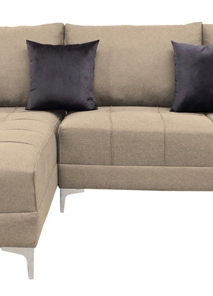 Sala Esquinera El Bazar Store Interlaken Beige 280X180 cm, Tela Lino nacional, Modular