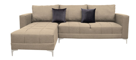 Sala Esquinera El Bazar Store Interlaken Beige 280X180 cm, Tela Lino nacional, Modular