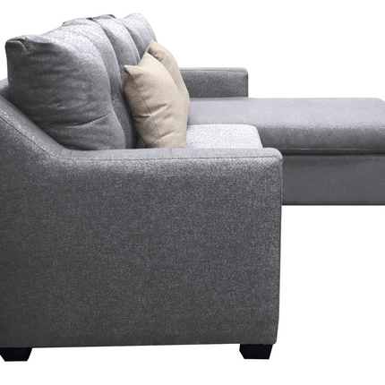 Sala Esquinera El Bazar Store Hermes Gris plata 225x165 cm, Lado Izquierdo y derecho, Lino nacional