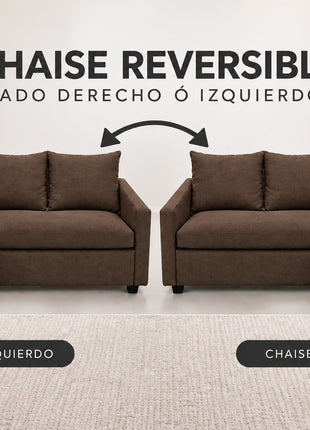 Sala Esquinera Modular El Bazar Store Toronto Lino 170x130 cm Lado Izquierdo ó Derecho