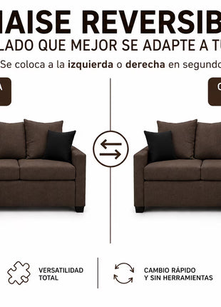 Sala Esquinera El Bazar Store Ares 215x165 cm Lino nacional
