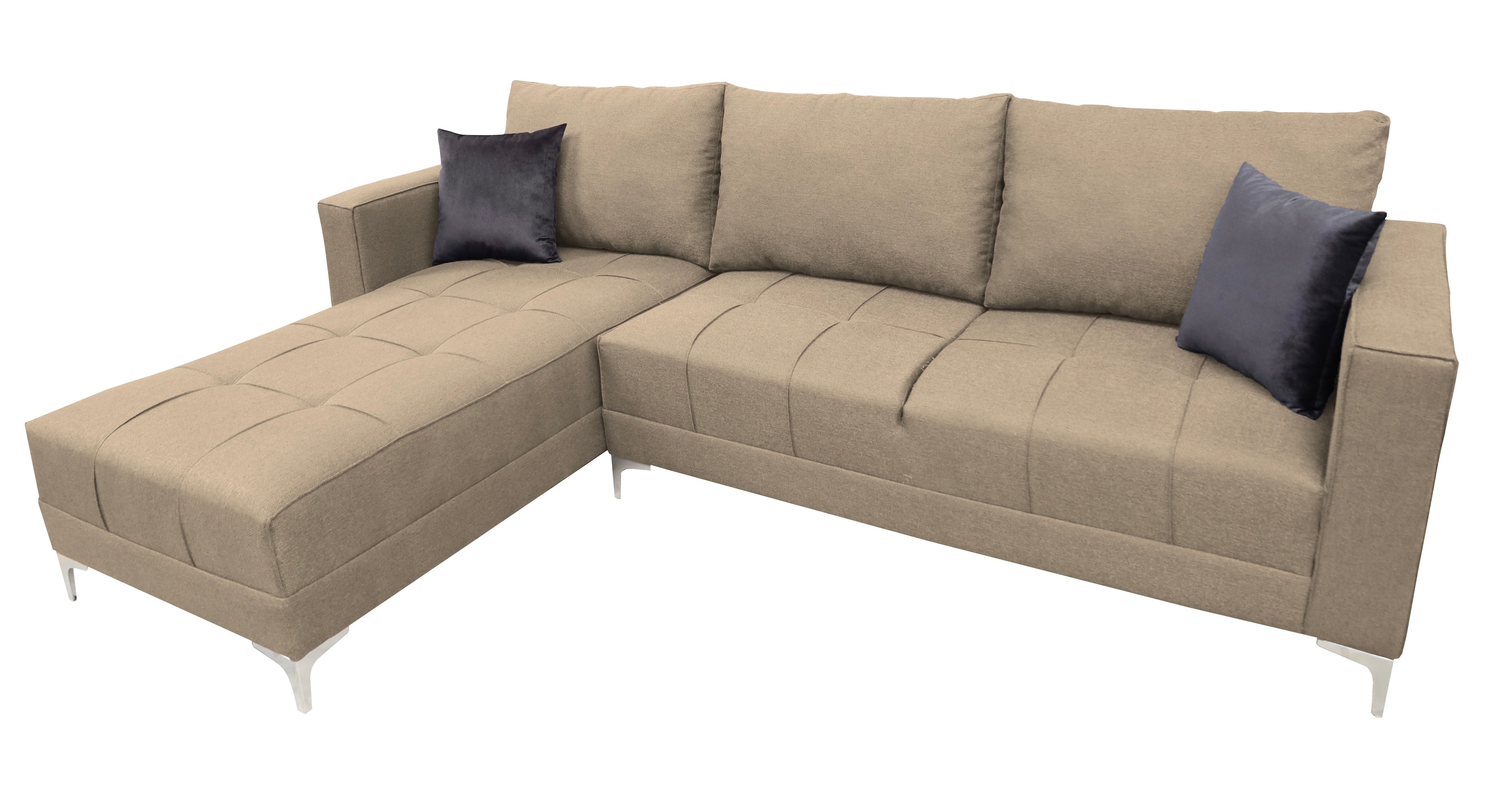 Sala Esquinera El Bazar Store Interlaken Beige 280X180 cm, Tela Lino nacional, Modular