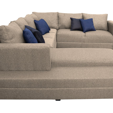 Sala Corbel - Esquinera en "U" Beige, 200x315x255 cm, 4 salas en 1, El Bazar Store