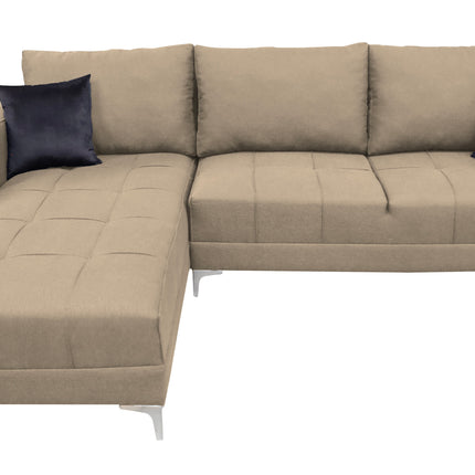 Sala Esquinera El Bazar Store Interlaken Beige 280X180 cm, Tela Lino nacional, Modular