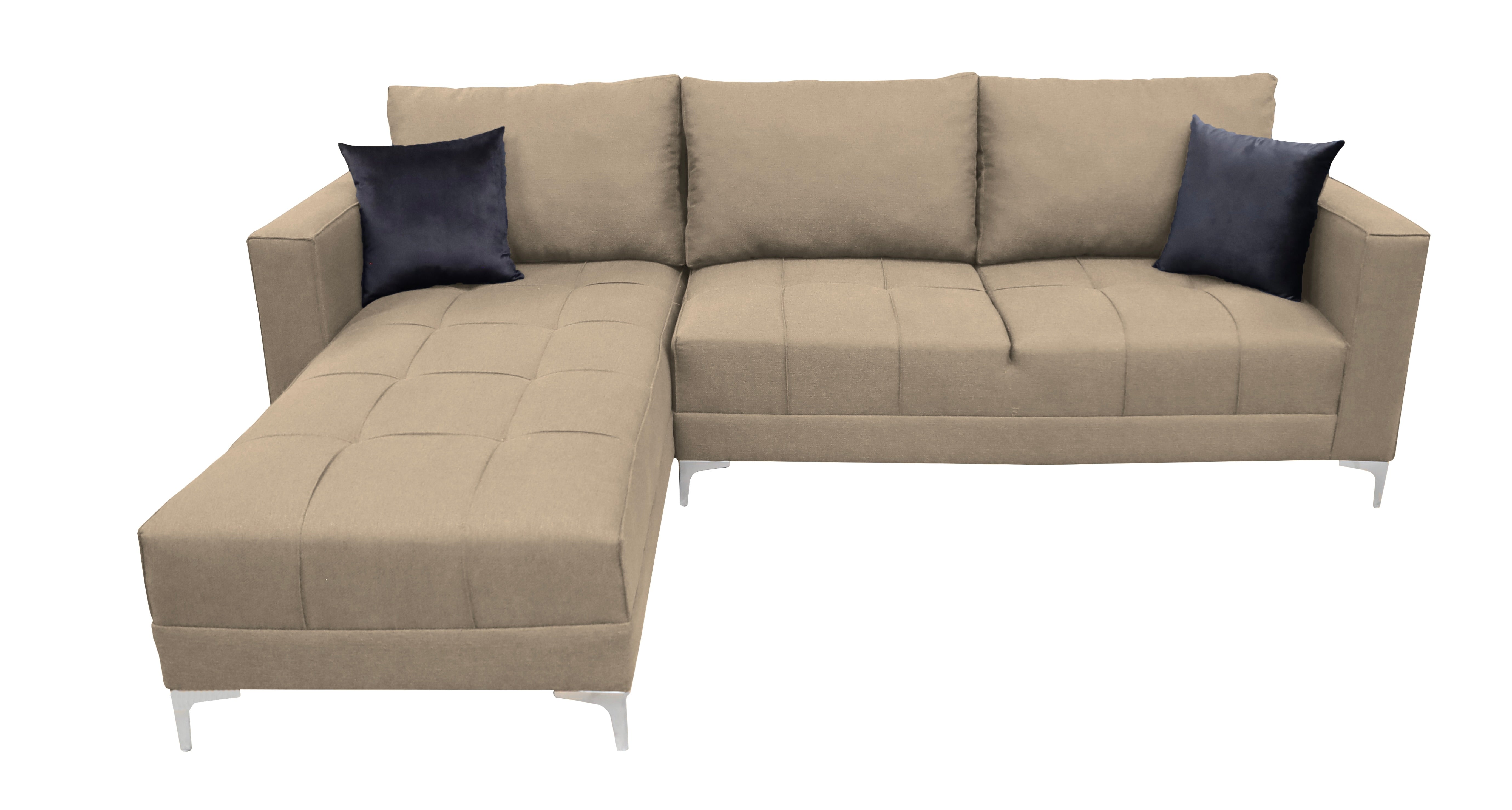 Sala Esquinera El Bazar Store Interlaken Beige 280X180 cm, Tela Lino nacional, Modular