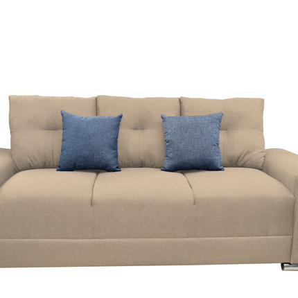 Sala Modular 3-2-1 El Bazar Store Suecia Beige, Sofa, Love seat y sillon