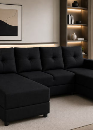 Sala Esquinera Modular en U El Bazar Store Luxor 160x270x160 cm 3 Piezas
