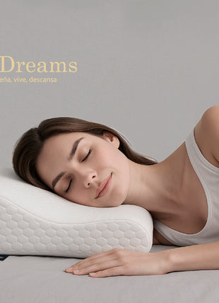 Almohada EBDreams Memory Foam Estandar Media Ergonómica Bambú El Bazar Store