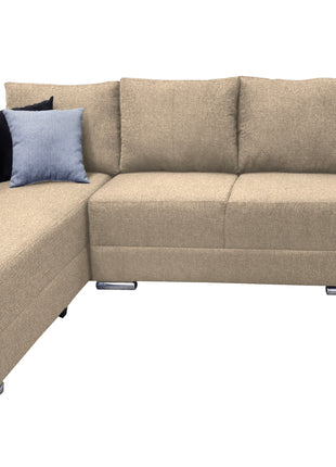 Sala esquinera El Bazar Store Aquiles Beige 315x200 cm, Lino nacional, Modular